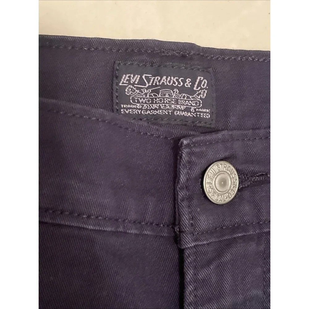 Levi Men's White Tab Slim Fit Trouser‎ Jean Pants Tapered Leg, 33x30 Navy Blue